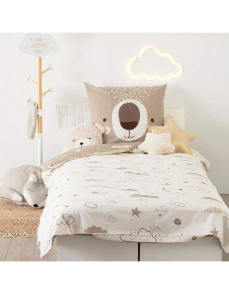 Parure de lit ours en coton - 140 x 200 cm