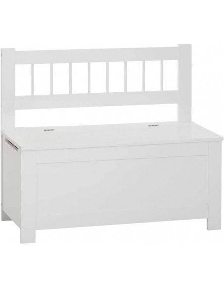 Banc coffre- 74 cm x l 34 cm - Blanc