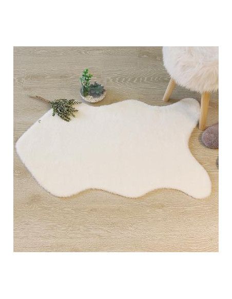 Tapis en fausse fourrure - L 90 cm x l 60 cm