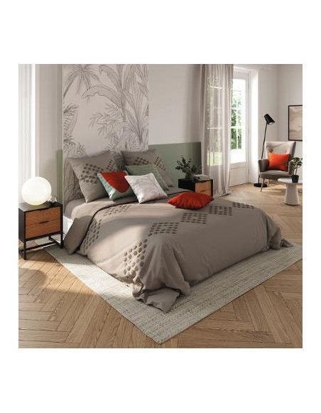 Parure de lit tufté - 240 x 260 cm - Gris