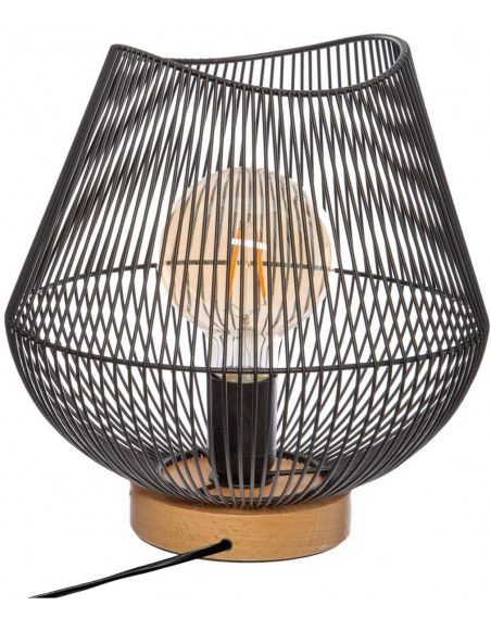 Lampe de chevet - Jena - D 26 cm - Noir