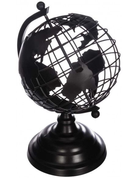 Globe terrestre en métal L 20,2 cm x l 10,5 cm