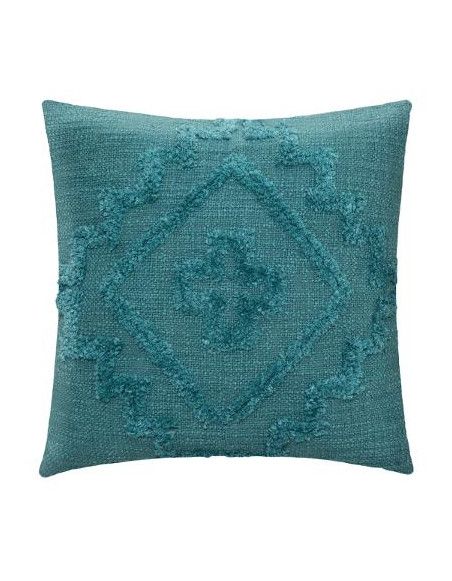 Coussin - Inca - L 40 cm x l 40 cm - Bleu