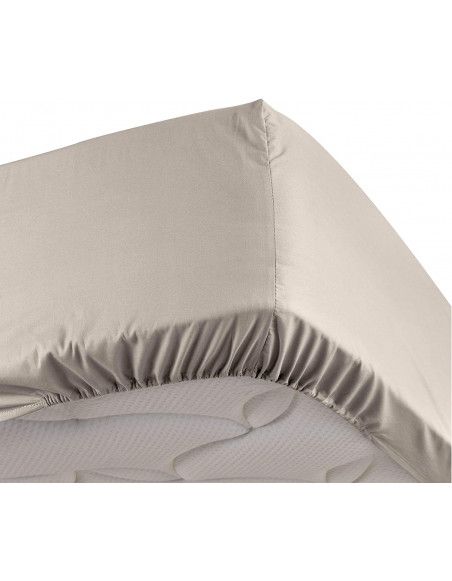 Drap housse uni - 90 x 190 cm - Percaline - Lin