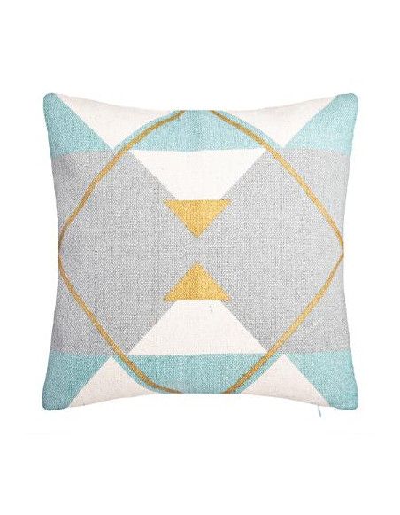 Housse de coussin - Géo gold - L 40 cm x l 40 cm - Or