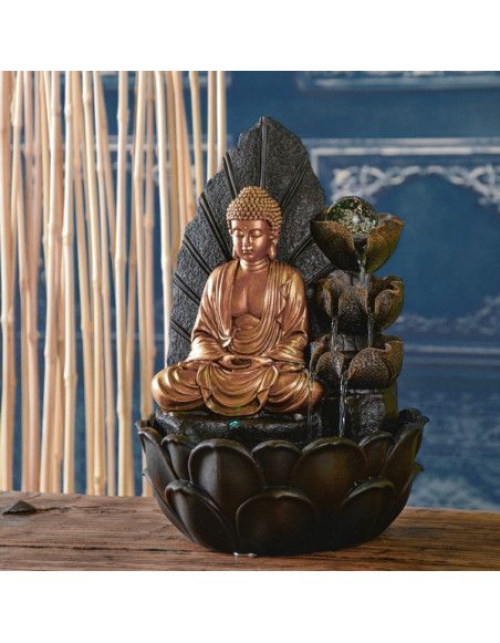 Fontaine Bouddha Hartha - L 27 x l 27 x H 40 cm - LED