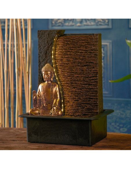 Fontaine Bouddha Jati - L 30 x l 22 x H 40 cm - LED