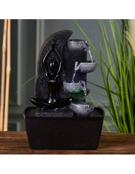 Fontaine Yama - L 10 x l 25 x H 25 cm - LED