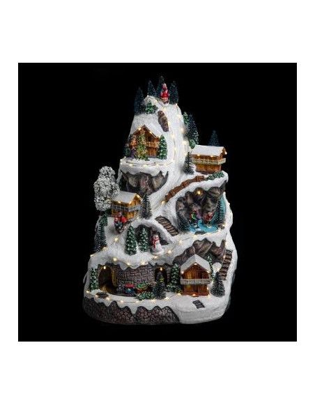 Village de Noël - L 30 cm x l 33 cm - Montagne et grotte