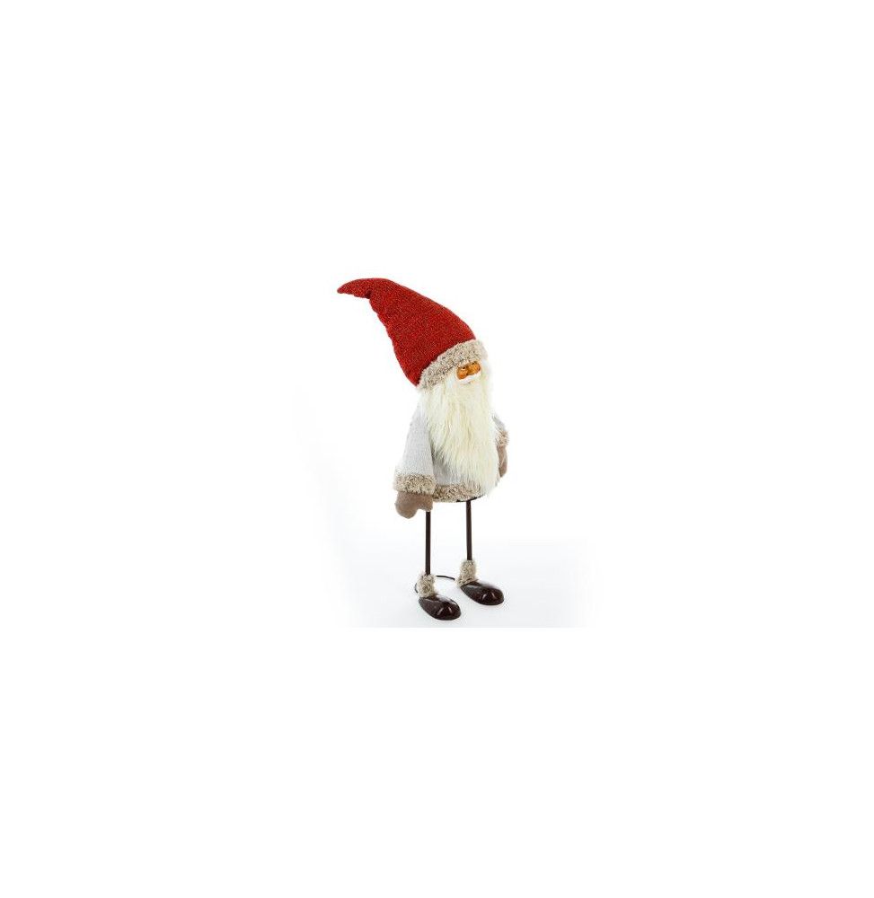 Père Noël décoratif - L 42 cm x l 40 cm - Métal