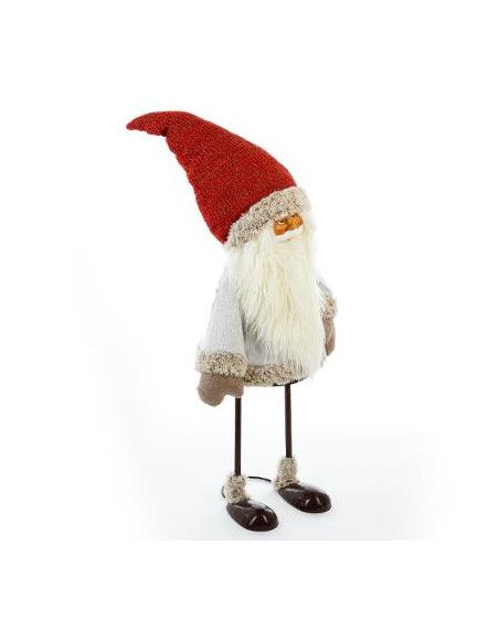Père Noël décoratif - L 42 cm x l 40 cm - Métal