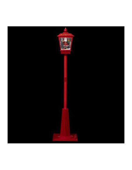 Lampadaire avec Père Noël - L 40 cm x l 40 cm - Rouge