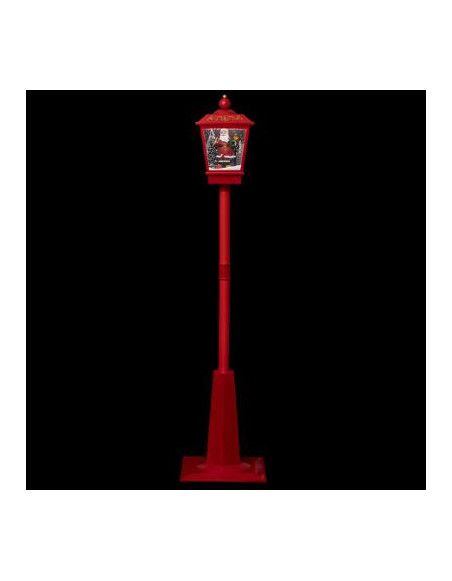 Lampadaire avec Père Noël - L 40 cm x l 40 cm - Rouge