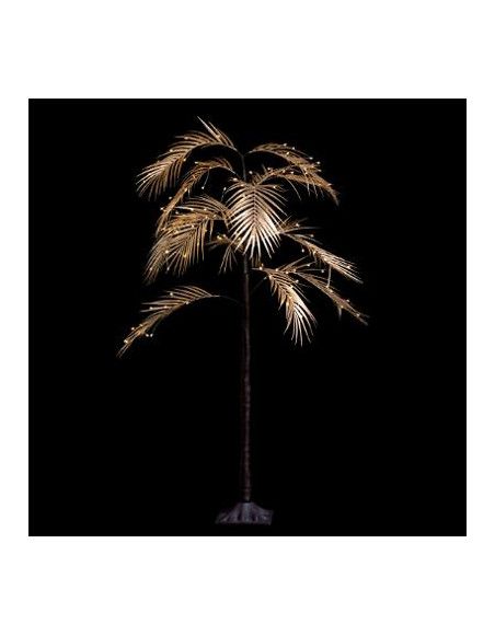 Grand palmier lumineux 120 LED - H 1.20 M - Blanc chaud
