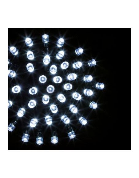 Guirlande lumineuse avec timer 200 LED fil vert - 20 mètres - Blanc froid