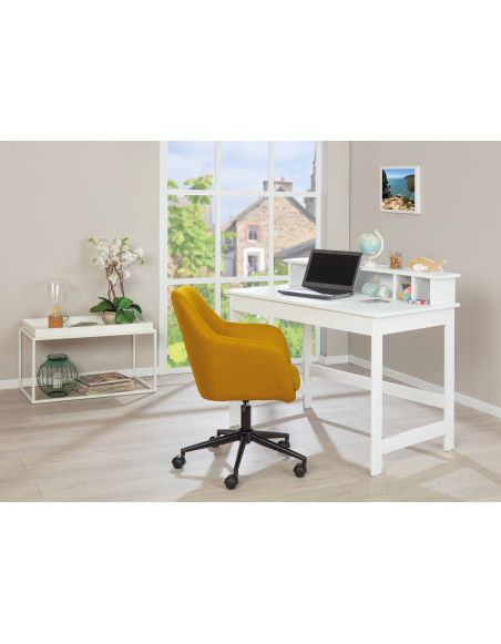 Bureau - L 110 cm x l 69 cm x 91 cm - Hilda - Blanc