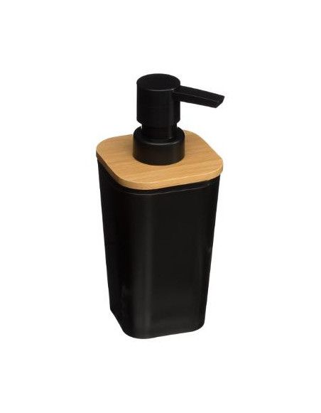 Distributeur de savon - L 7,3 cm x P 7,5  cm x H 17,5 cm - Epuréo - Noir