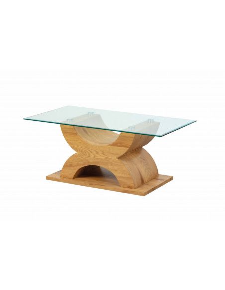 Table basse en chêne  - X - l 110 cm x P 60 cm x H 45 cm