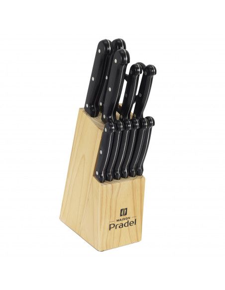 Bloc rangement 11 couteaux - Cuisine - L 29,5 cm x l 9,5 cm x H 34,5 cm