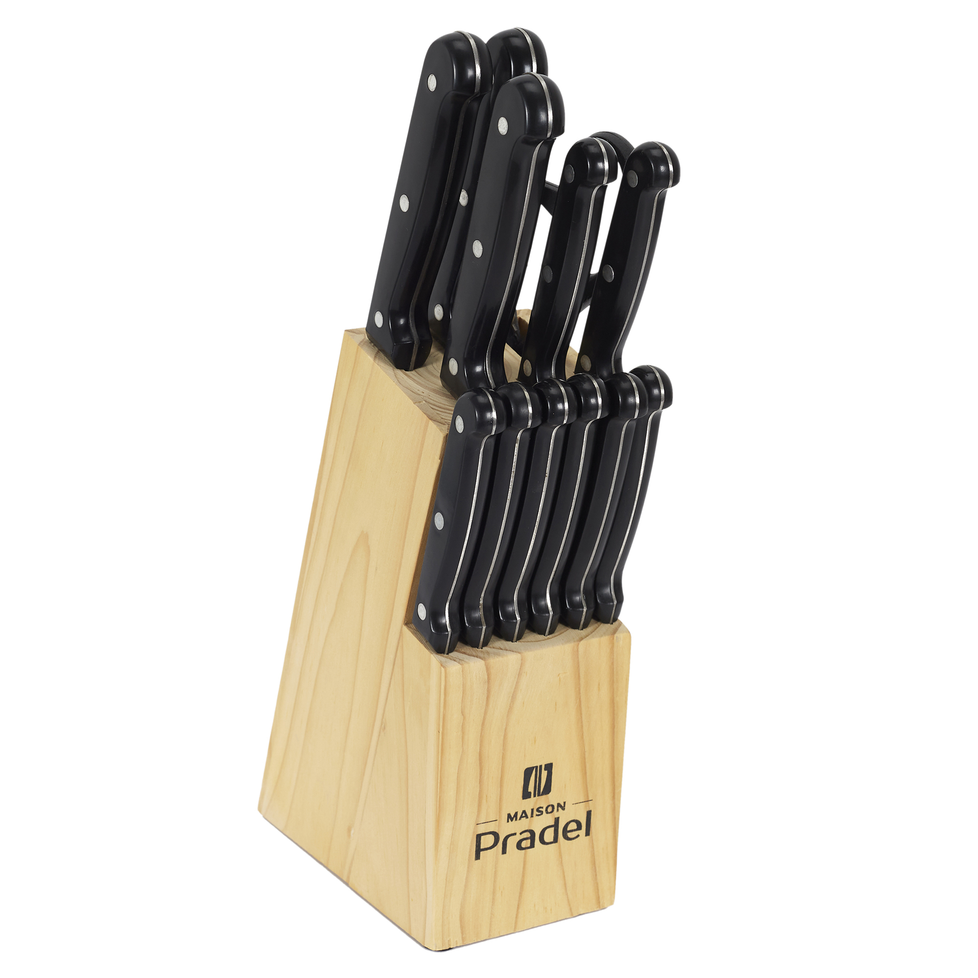 Bloc rangement 11 couteaux - Cuisine - L 29,5 cm x l 9,5 cm x H 34,5 cm