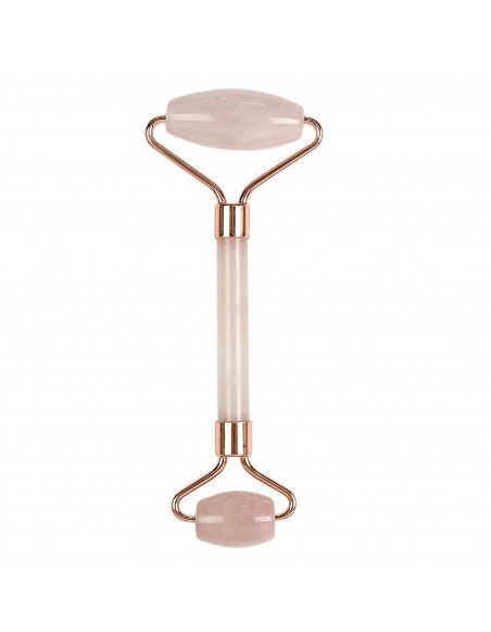 Rouleau de massage - Pierre de jade rose - L 14 cm x l 5 cm