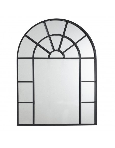 Miroir - Forme fenêtre  - L 60 cm x H 80 cm - Noir