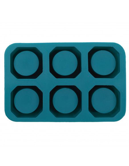 Moule à cookies forme shooter - en silicone - L 16 cm x l 24 cm x H 32 cm - Bleu