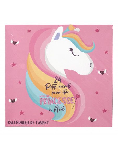 Calendrier de l'avent - Enfant - 30 x 30 cm x l 10 cm - Rose