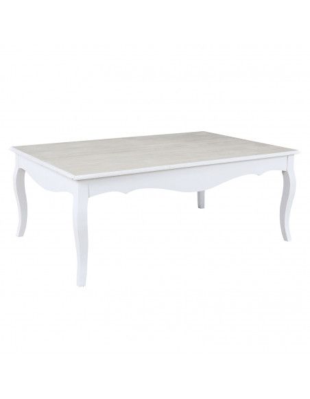 Table basse - Victoria - L 118 cm x l 78 cm x H 45 cm - Blanc
