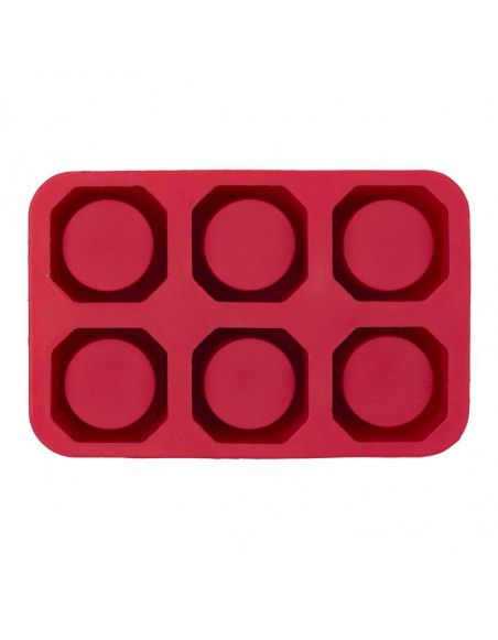 Moule à cookies forme shooter - en silicone - L 16 cm x l 11 cm x H 5 cm - Rose
