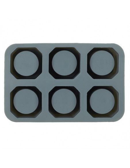 Moule à cookies forme shooter - en silicone - L 16 cm x l 24 cm x H 32 cm - Gris