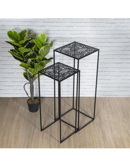 Sellette gigogne - L 34 x l 34 cm - Métal