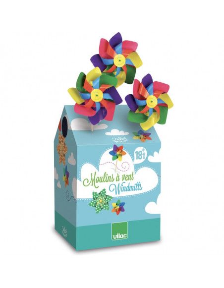 42 moulins à vent multicolores - Vilac - Jeux et jouets