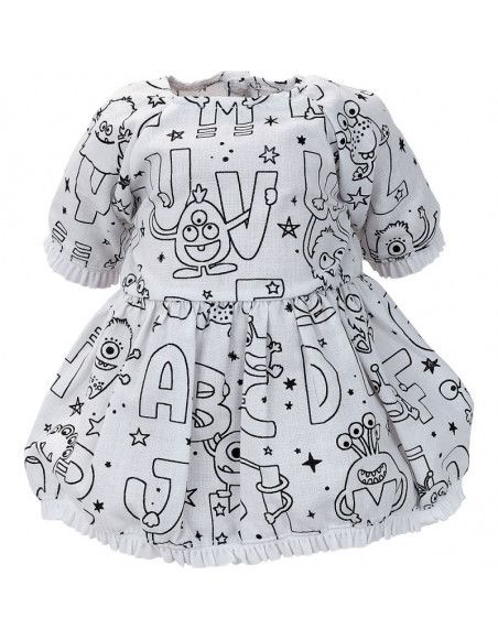 Habillage "Ma tenue à colorier" pour Petit-câlin 36cm - Vilac - Jeux et jouets