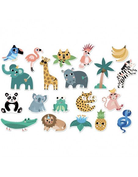 Magnets Jungle Michelle Carlslund - Vilac - Jeux et jouets