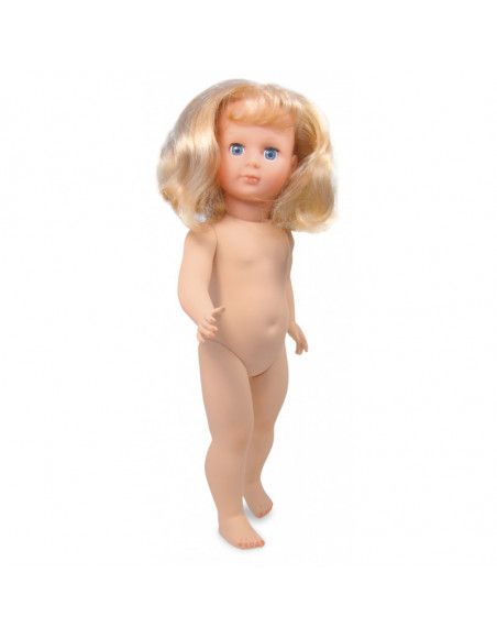 Marie-Françoise 40 cm nue - Coupe carré blond frange -  Yeux bleus - Vilac - Jeux et jouets