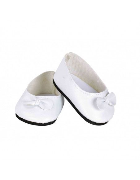 Ballerines blanches avec noeud blanc pour poupée de 39à48 cm - Vilac - Jeux et jouets