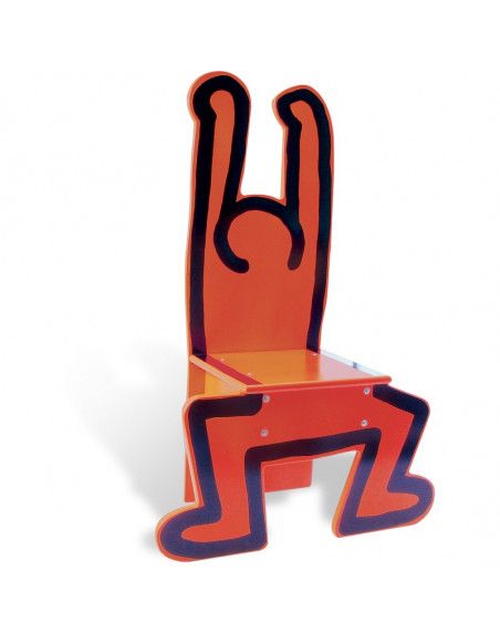 Chaise rouge Keith Haring - Vilac - Jeux et jouets
