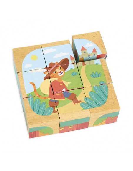 Cubes en bois les contes - Vilac - Jeux et jouets