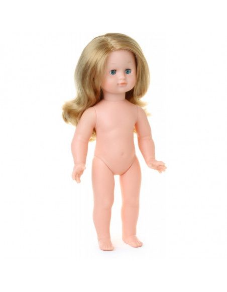 Émilie 39 cm nue - Cheveux longs blonds raie - Yeux bleus - Vilac - Jeux et jouets