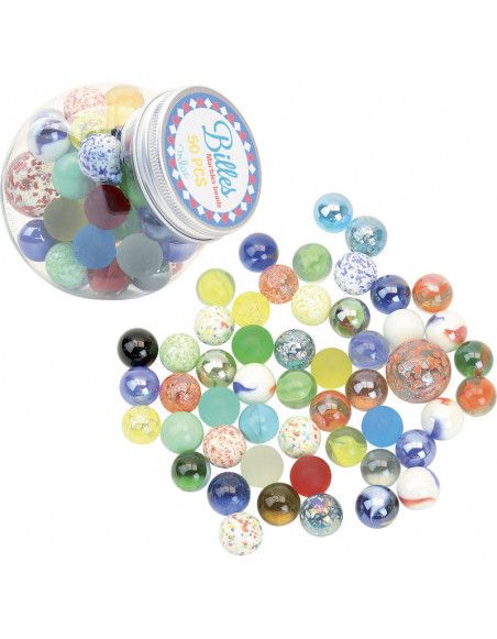 Bonbonnière de 50 billes assorties - Vilac - Jeux et jouets