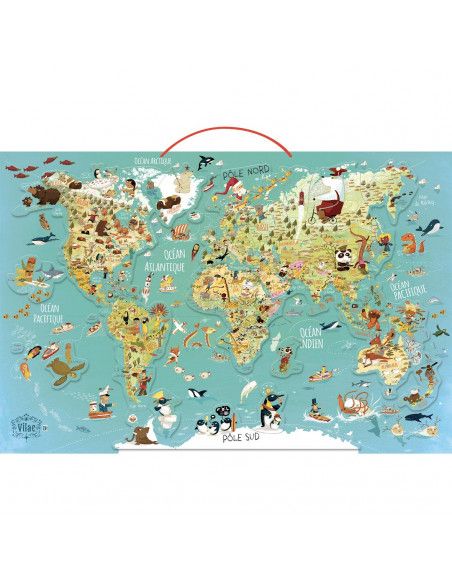 Mapa del mundo magnético (Versión en español) - Vilac - Jeux et jouets