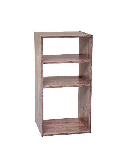 Meuble avec 3 étagères - L 34,5 cm x P 32 cm x H 67 cm - Mix n'modul - Beige