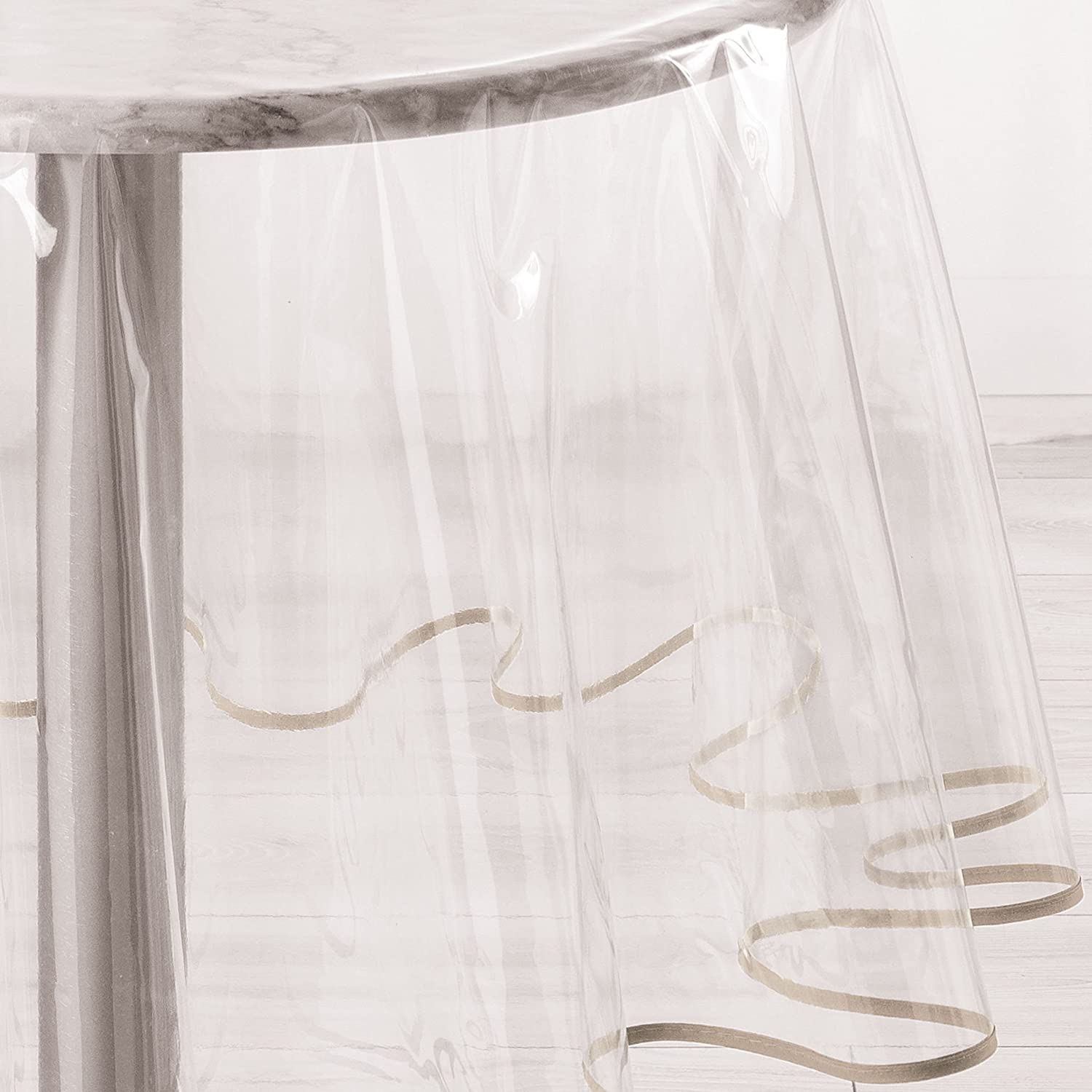 Nappe ronde transparente 180 cm Cristal - Nappe - Linge de table