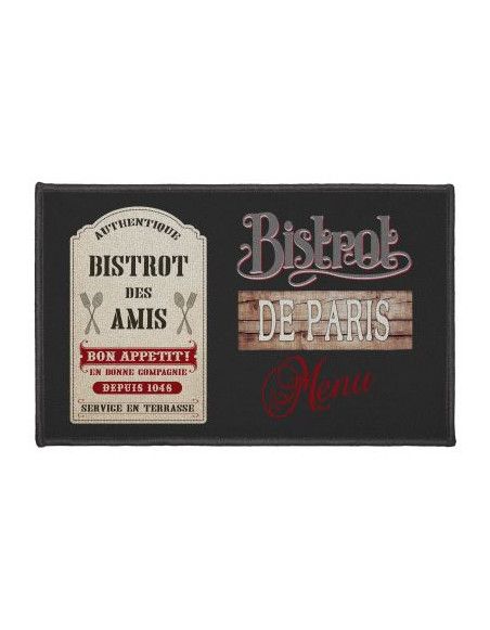 Tapis rectangulaire - L 80 x 50 cm - Bistrot Des Amis