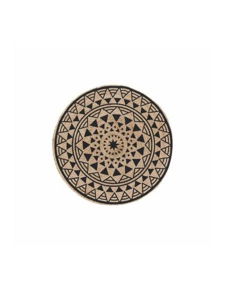 Tapis rond - D 90 cm - Silha Noir