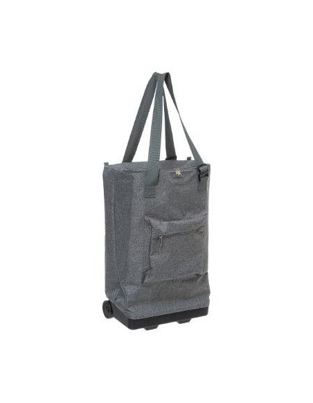 Sac de courses - Roulant - 30L - Gris