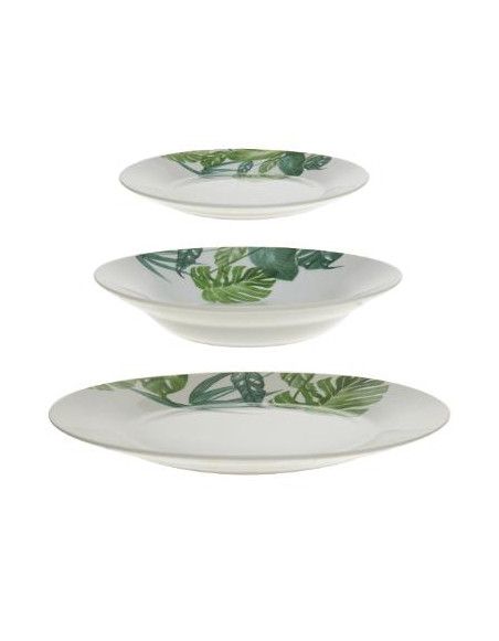 Service - 18 pièces - Porcelaine - Tropica