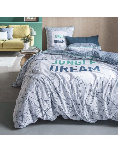 Parure de lit en coton 57 fils  - 240 x 260 cm - Jungle dream