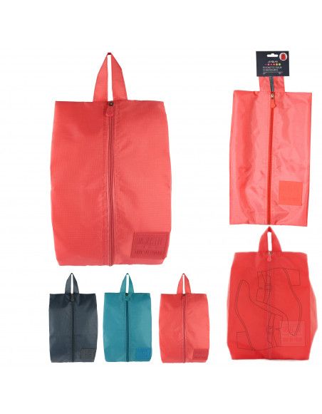 Lot de 3 pochettes pour chaussures - L 21 cm x P 10,5 cm x H 44 cm